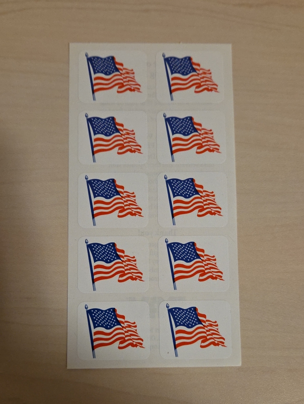 10 Patriotic American Flag Stickers